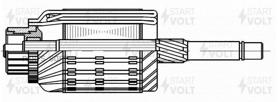 STARTVOLT SR1403 Ротор стартера