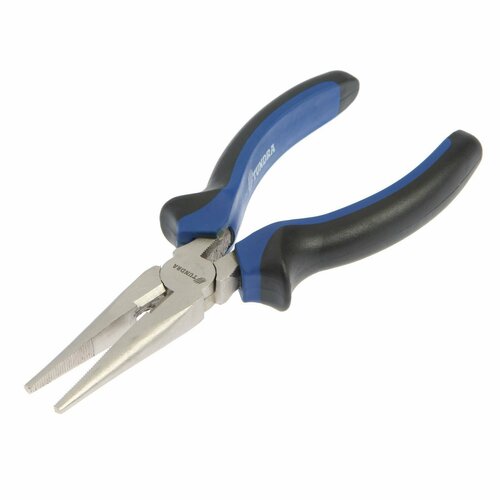 Длинногубцы CrV никелированные двухкомпонентные рукоятки 160 мм 763₽