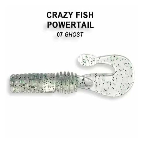 Силиконовая приманка мягкая съедобная Crazy Fish Powertail 2.8 70 мм 4-7-7-3 5 шт. силиконовая приманка мягкая съедобная crazy fish vibro fat 2 7 70 мм 1 71 7 3 5 шт