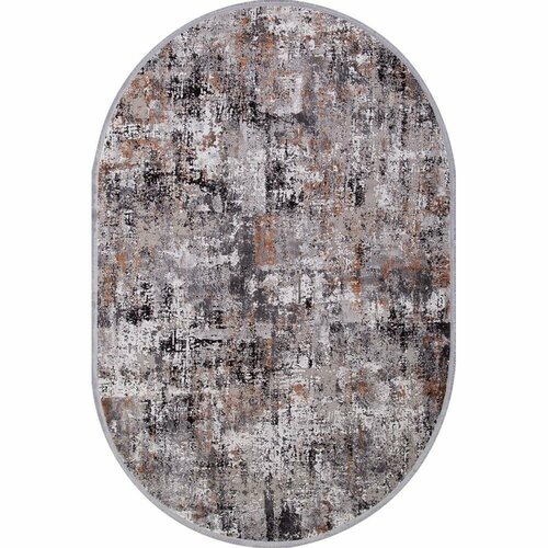 Ковер 17163 - L.GREY / D.GREY - Овал - коллекция ROXANNE 0.80x1.50