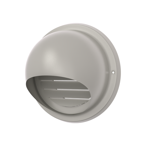 Выход стенной металлический D100 мм RAL7044 серый шелк матовый