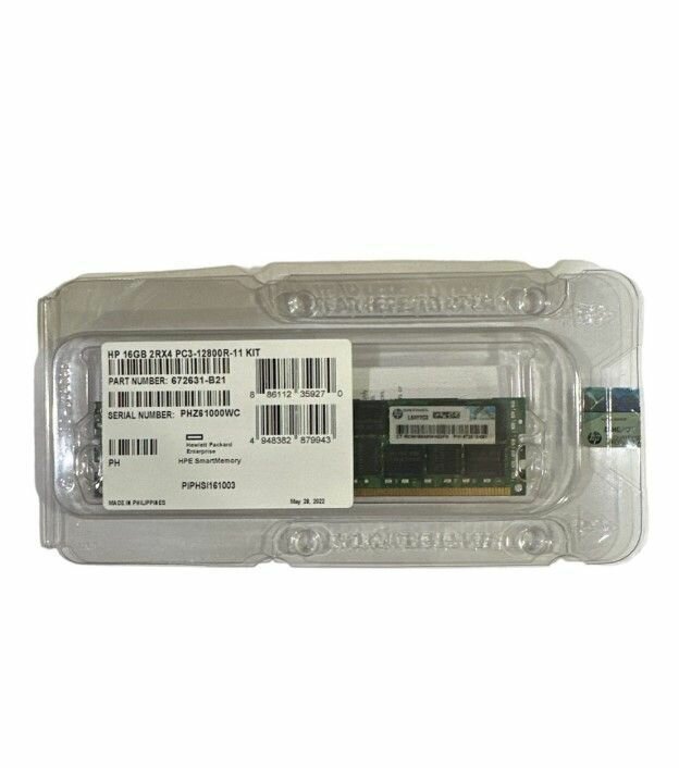 Оперативная память HP 16Гб DDR3 1600МГц DIMM CL11 (672631-B21, 684031-001, 672612-081)