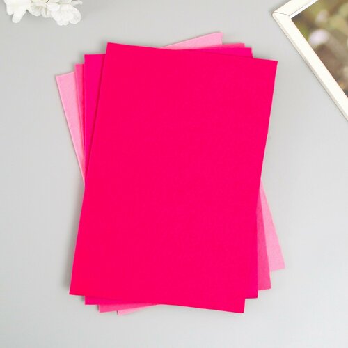 Набор мягкого фетра Астра 4 шт ассорти 3 мм 400 гр 20х30 см 331₽