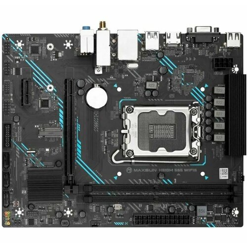 Материнская плата MAXSUN MS-H610M 666 WIFI6 D5 DDR5 6940709693865 1075400₽