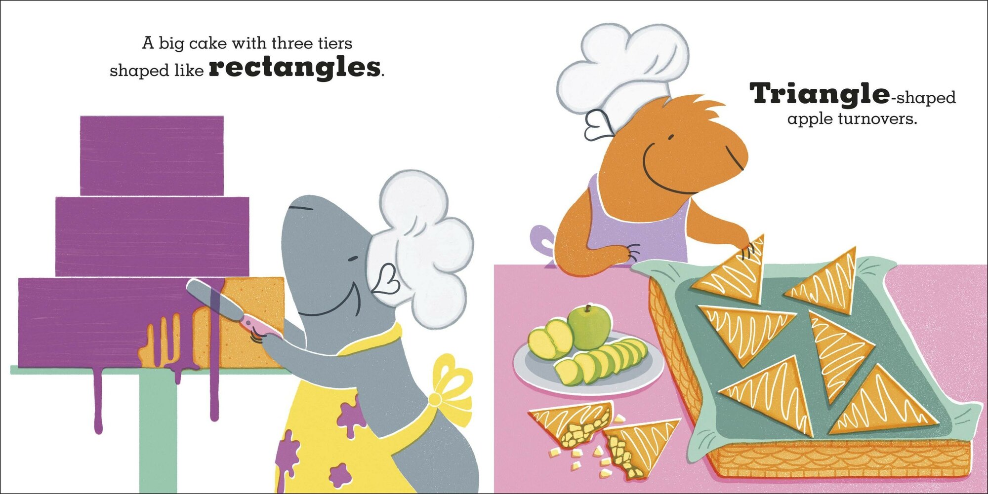 Guinea Pigs Go Baking. Learn About Shapes - фото №2