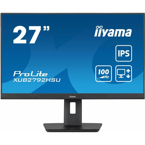 Монитор Iiyama 27 ProLite XUB2792HSU-B6 черный IPS LED 0.4ms 16:9 HDMI M/M матовая HAS Piv 1300:1 250cd 178гр/178гр 1920x1080 115Hz DP FHD USB 5.7кг монитор acer 23 8 sh242yebmihux черный ips led 1ms 16 9 hdmi m m матовая has piv 250cd 178гр 178гр 1920x1080 100hz fhd usb 3 47кг