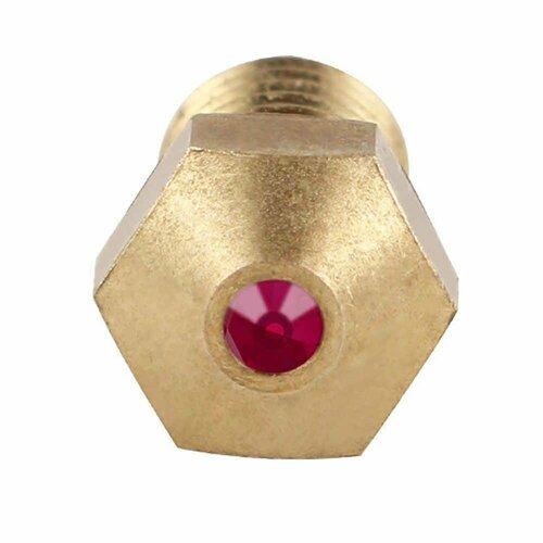 Сопло рубиновое Trianglelab E3D T-V6 х 1 шт 0.6 мм для 3D принтера Латунь с рубиновым сердечником