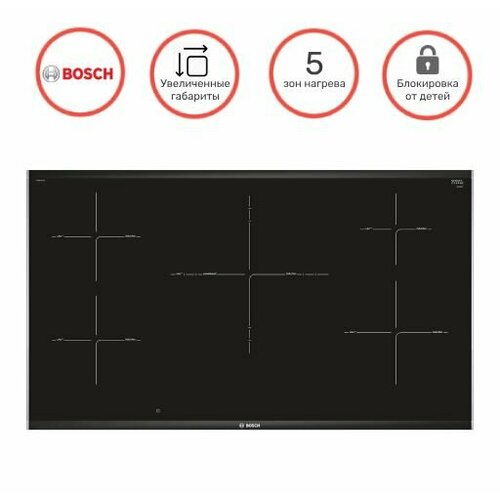 Варочная панель BOSCH PIV975DC1E, черный