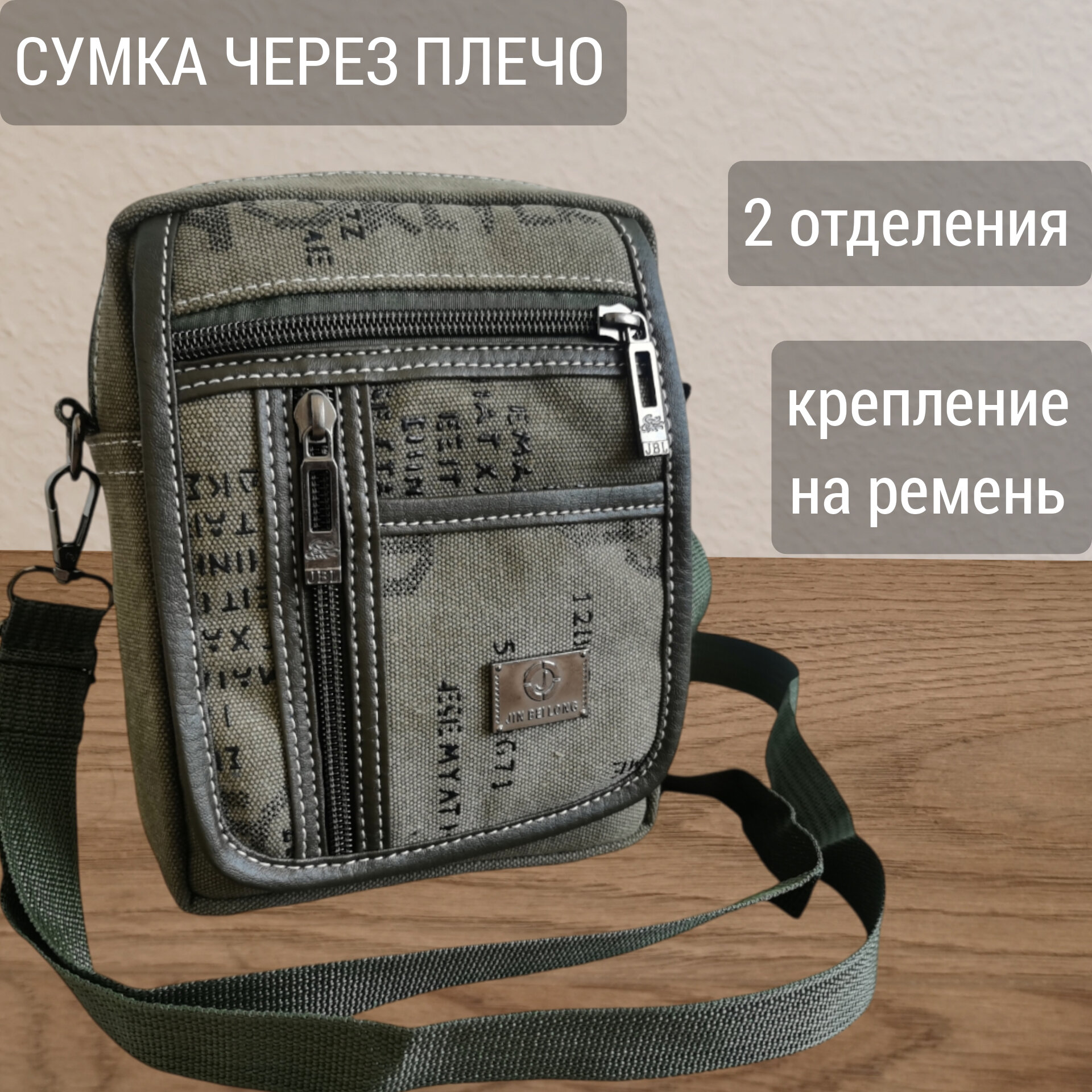 Сумка кросс-боди Сумка из брезента 