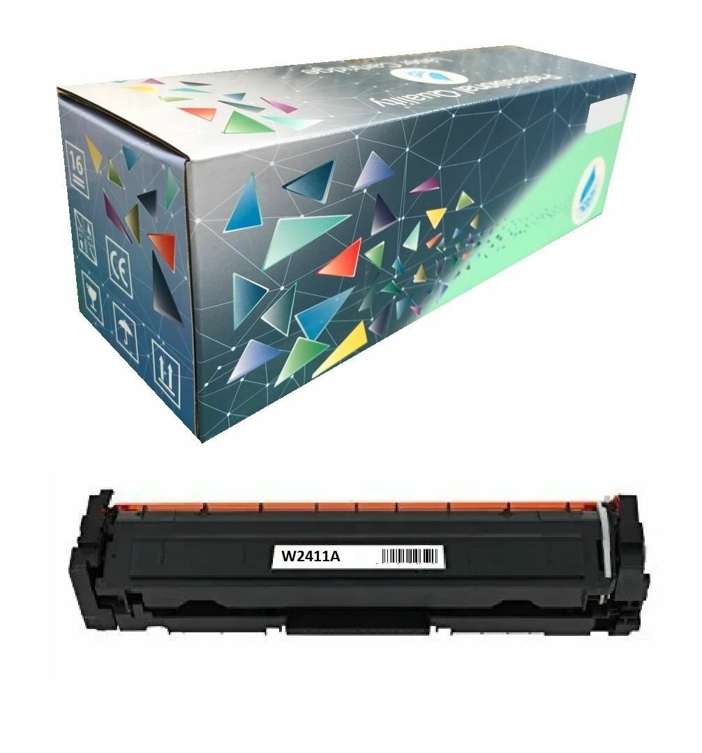 Картридж W2411A С чипом для HP LJPC M182/M183 0.85K Cyan AQUAMARINE (Совместимый)