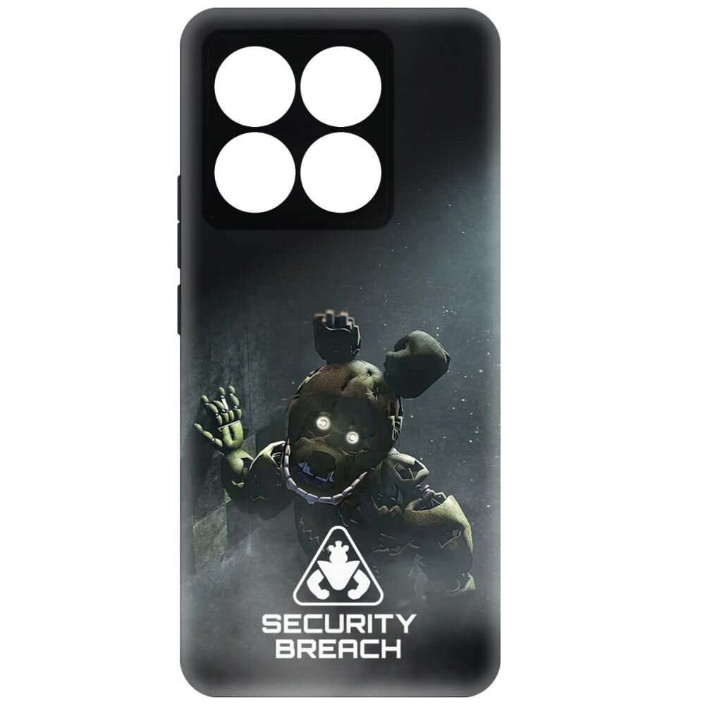 Чехол-накладка Krutoff Soft Case фнаф - Нарушение безопасности для Xiaomi 14T черный