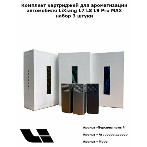Комплект картриджей для ароматизации автомобиля LiXiang L7 L8 L9 Pro MAX набор 3 штуки