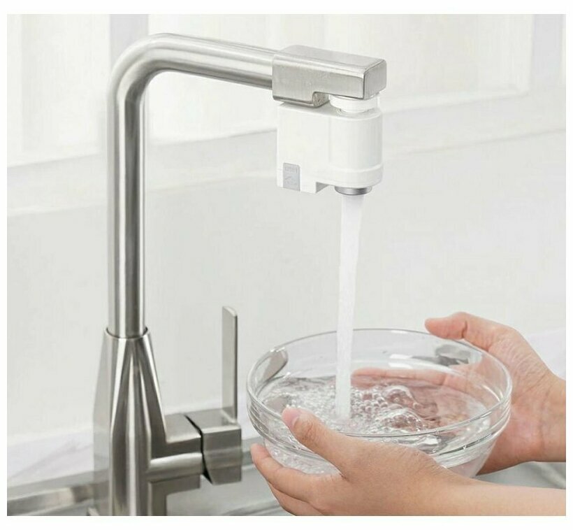 Насадки На Смесители Xiaomi Водосберегающая насадка для крана Xiaomi Xiaoda Induction Water Saver HD-ZNJSQ-01
