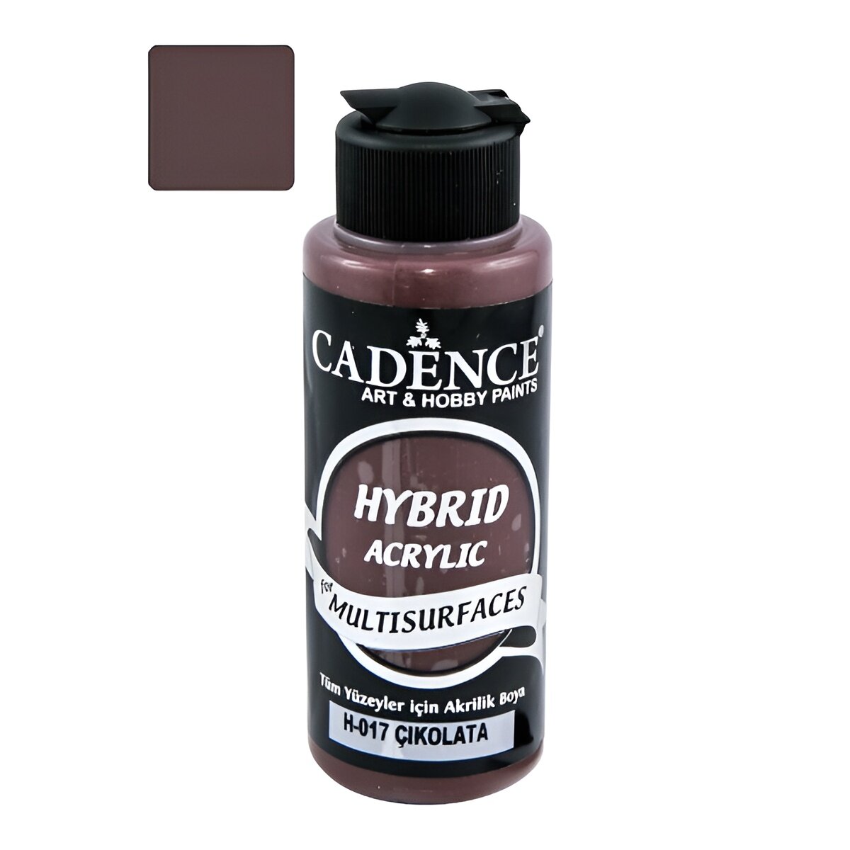 Акриловая краска Cadence Hybrid Acrylic Paint, 120 ml. Chocolate H-017