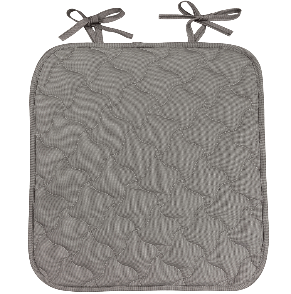 Галета на сиденье Linen Way 38-35x38x2 см цвет серый