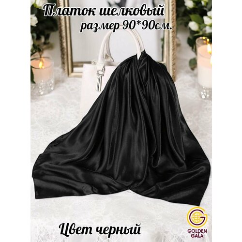 фото Платок ls dulаnna для женщин,90х90 см, черный