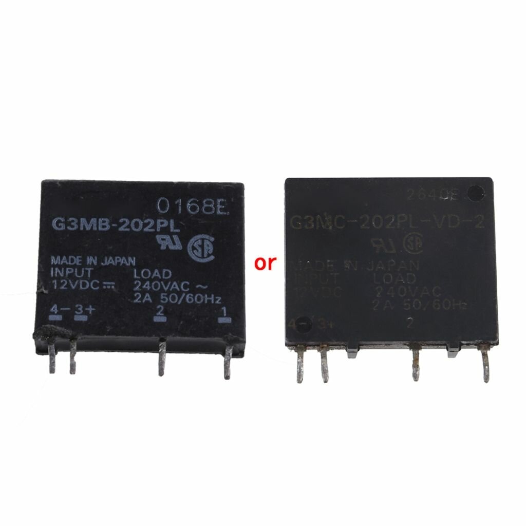 Твердотельное реле G3MB-202PL DC-AC SSR на входе 12 В для выхода постоянного тока 240 переменного 2A