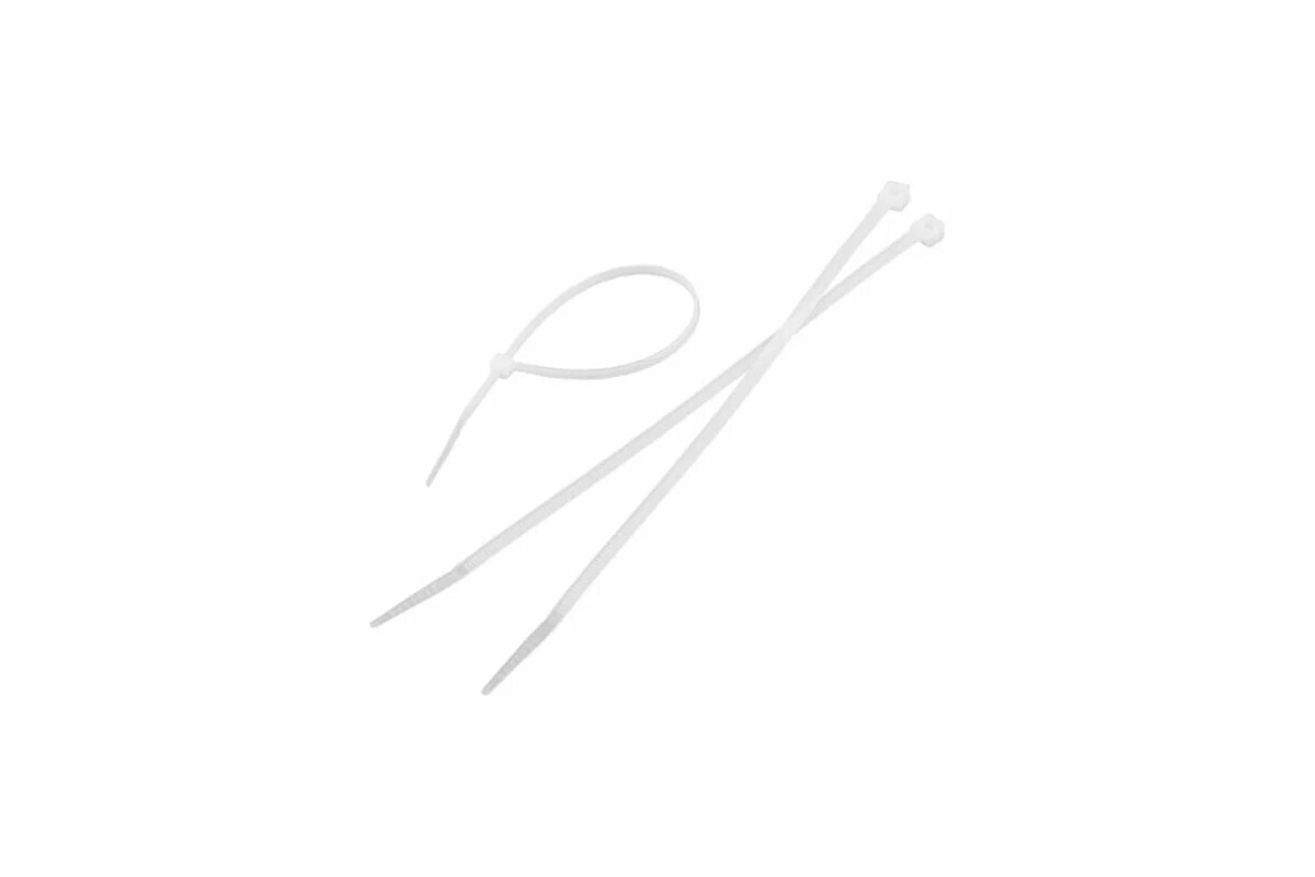Стандартные нейлоновые стяжки Wokin белые 3.6x200 мм 100 шт. 1352917
