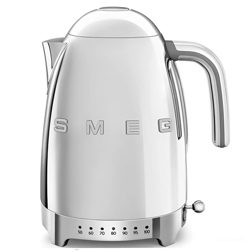 Электрический чайник SMEG KLF04SSEU с регулировкой температуры, 1.7 л, ретро-дизайн — купить, цена, характеристики