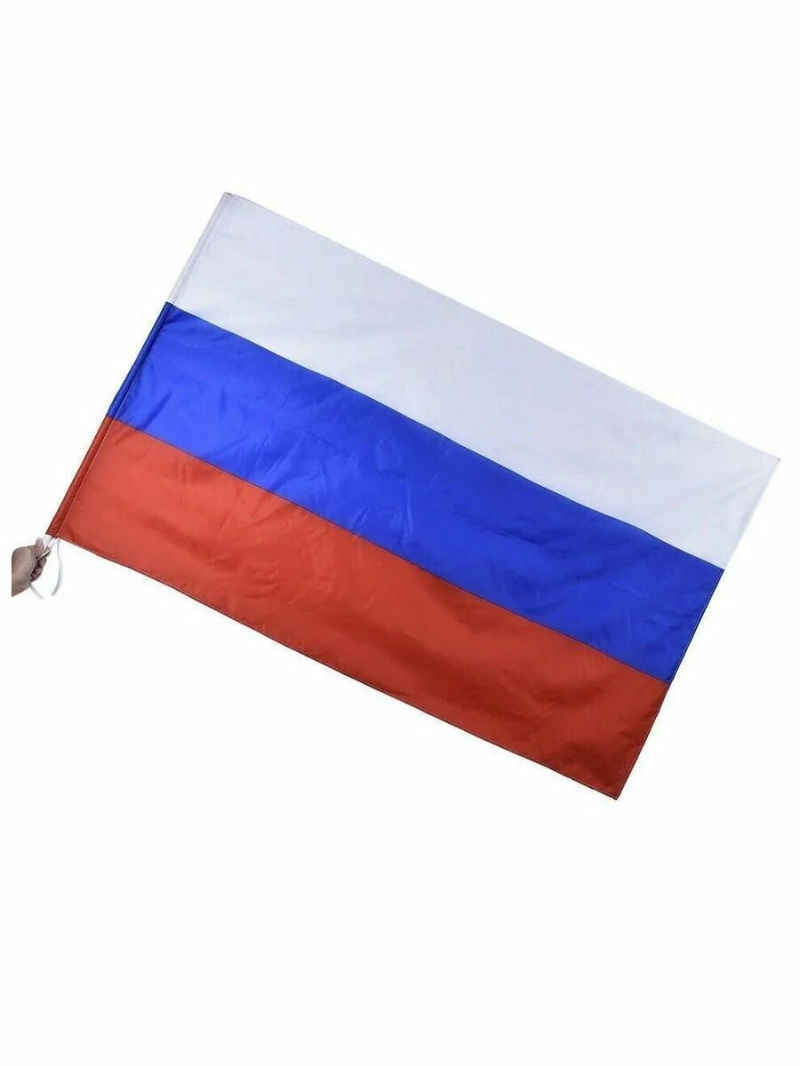 Набор 10 Флагов Триколор без герба 60х90 см (РОС) — фото 1