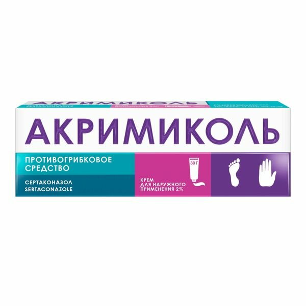 Акримиколь крем для наружного применения 2 30г