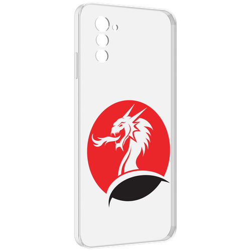 Чехол MyPads дракон-рисунок для UleFone Note 12 / Note 12P задняя-панель-накладка-бампер