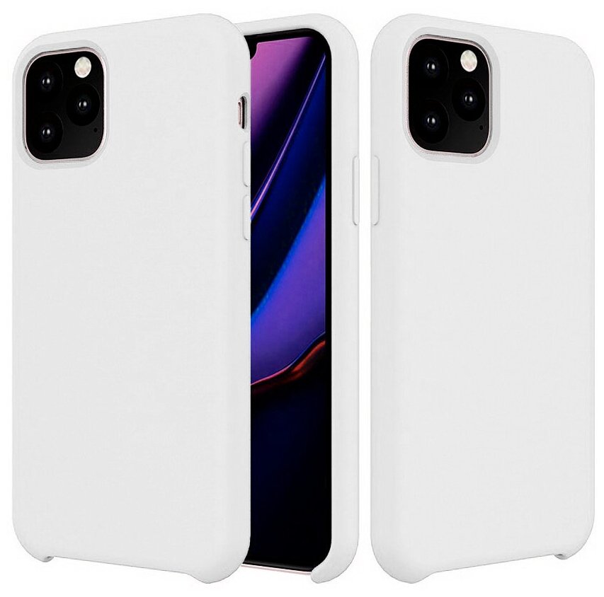 Силиконовая накладка без логотипа (Silicone Case) для Apple iPhone 11 Pro белый