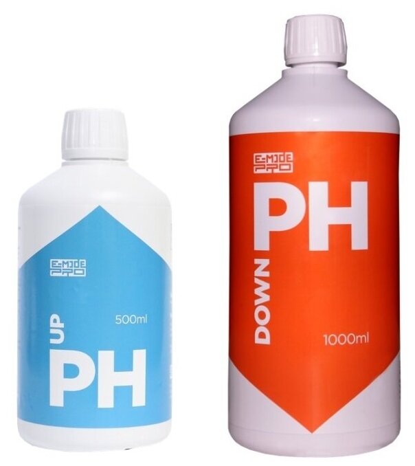 Регуляторы кислотности E-Mode pH Down-1л и pH Up-0.5л