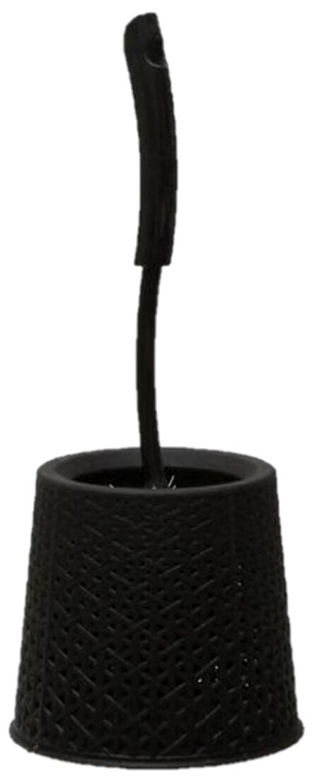 фото Комплект для туалета ершик для унитаза со стаканом 40 см Венге для туалета Spin&Clean