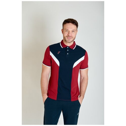 фото Рубашка поло мужская (синий/бордовый) forward m13250g-nc201 s