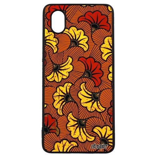 фото Качественный чехол на мобильный // samsung galaxy a01 // "африканский принт" wax цветы, utaupia, оранжевый