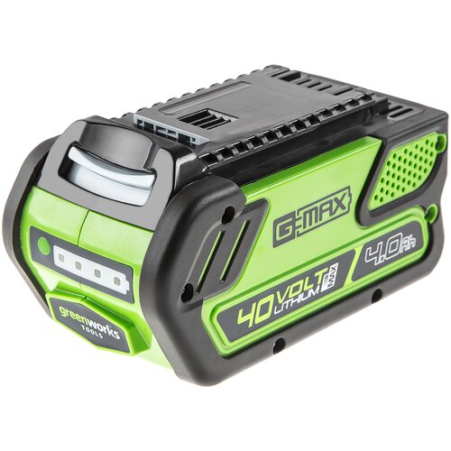 аккумулятор greenworks g40b4 40v 4а ч Аккумулятор Greenworks G40B4 29727, Li-Ion, 40 В, 4 А·ч