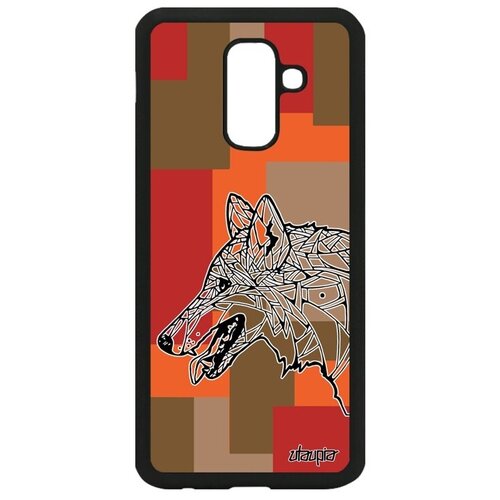 фото Защитный чехол на телефон // galaxy a6 plus 2018 // "волк" зверь wolf, utaupia, цветной