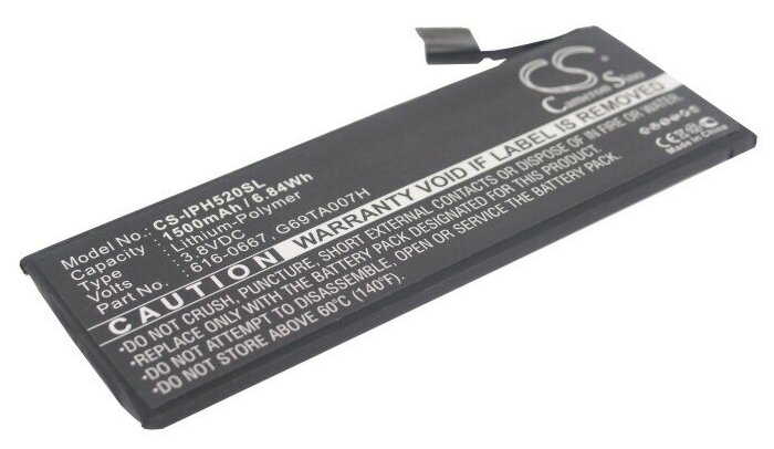 Аккумулятор CS-IPH520SL OEM для iPhone 5C 3.8V / 1500mAh / 5.70Wh
