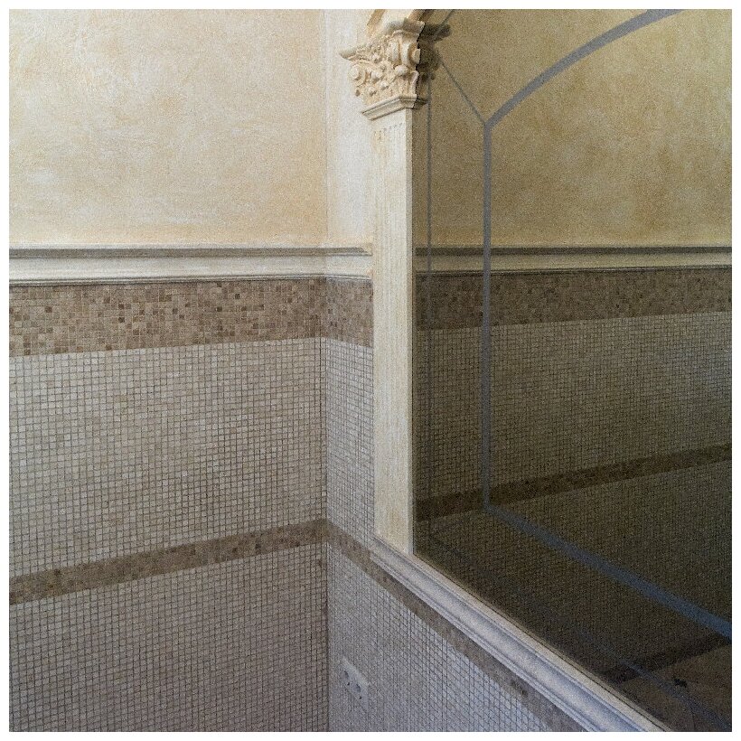 Мозаика из мрамора Natural Mosaic 4M025-15T-(Crema-Marfil) 4 мм бежевый светлый квадрат матовый - фотография № 10