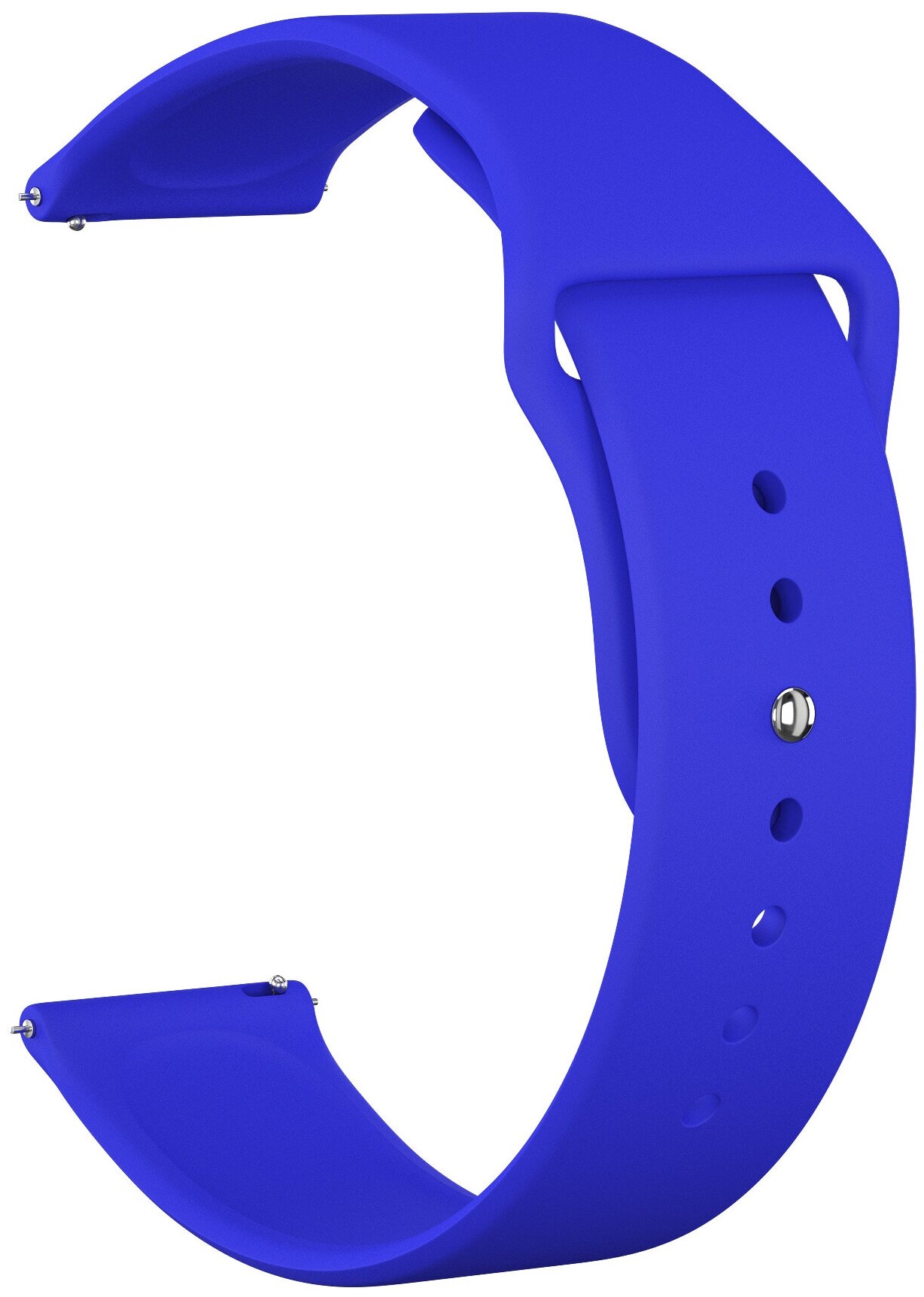 Ремешок силиконовый GSMIN Sport Band 20 для Samsung Galaxy Watch Active / Active 2 (Синий)