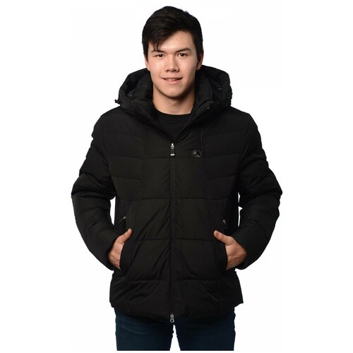 фото Зимняя куртка мужская clasna 027 размер 52, черный