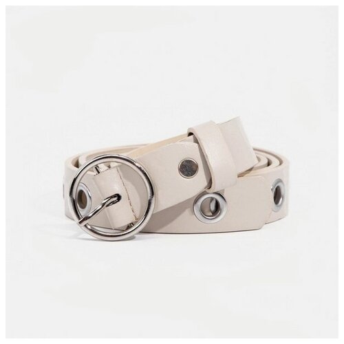 фото Ремень сима-ленд, размер 105, бежевый сима-лэнд