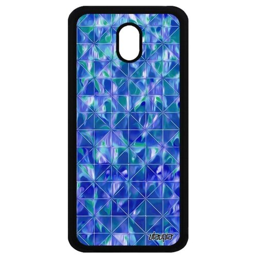 фото Красивый чехол для телефона // samsung galaxy j3 2017 // "плиточный мотив" стиль текстура, utaupia, голубой