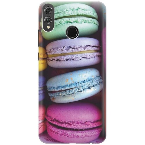 фото Gosso ультратонкий силиконовый чехол-накладка для honor 8x с принтом "макаруны"