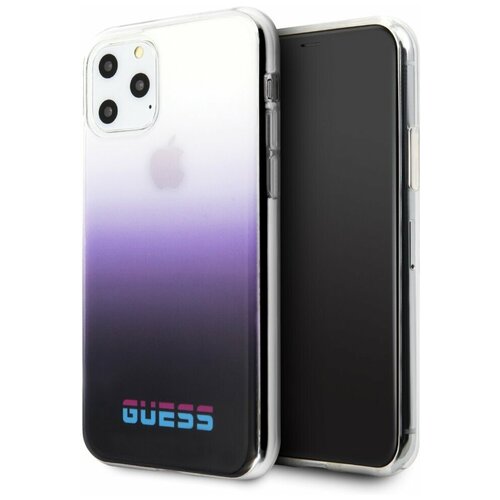 фото Чехол guess california для iphone 11 pro фиолетовый gradient pink