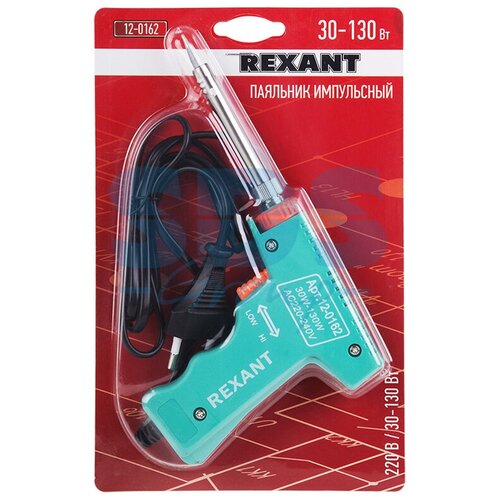 Паяльник 30-130 Вт 220 В импульсный Rexant 155900₽