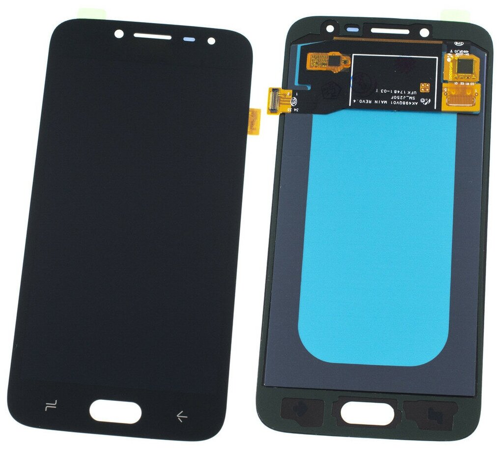 Дисплей OLED для Samsung Galaxy J2 (2018) SM-J250F / (Экран, тачскрин, модуль в сборе) / AMS498QV01 MAIN REV0.4 / черный