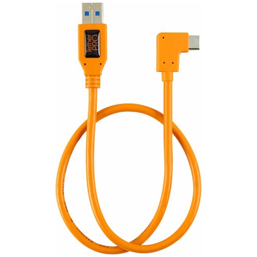 Кабель Tether Tools TetherPro USB 3.0 to USB-C Right Angle Adapter 50cm Orange (CUCRT02-ORG)