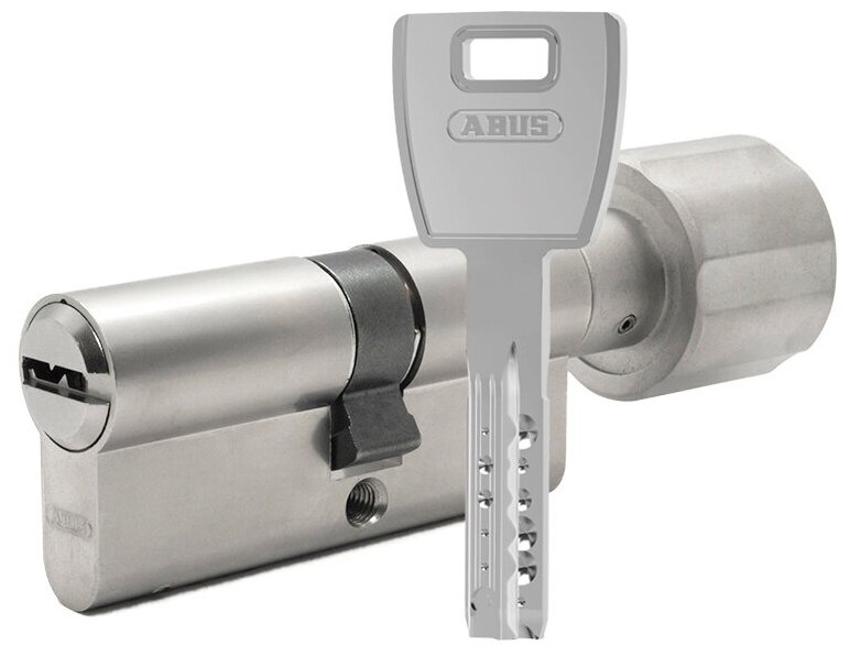 Цилиндр ABUS X12R ключ-вертушка (размер 45х35 мм) - Никель