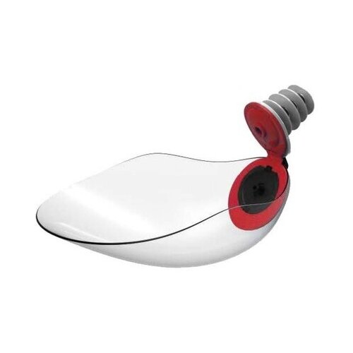 Divo Карманная поилка-насадка для бутылок, с системой антипроливания BEVIQUI® (красная) BQ.1.RL.RED, 0,04 кг