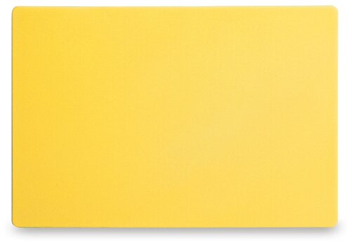 Профессиональная разделочная доска HENDI, стандарт HACCP, 450х300х12,7 мм, жёлтая, 825563