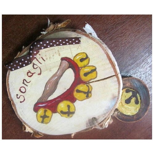 Миниатюра на спилах Ч/четверти Бубенцы 2сп. Sonagli