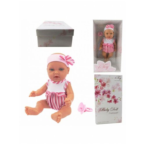 Куколка 1Toy Baby Doll в полосатом боди, 28 см (Т14112), 1Toy