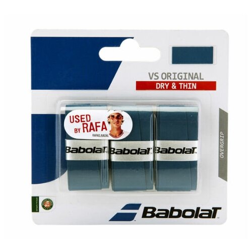 Обмотка для ручки Babolat Overgrip VS Original x3 Blue 653040-136 намотка babolat vs original feel tennis overgrip 12шт